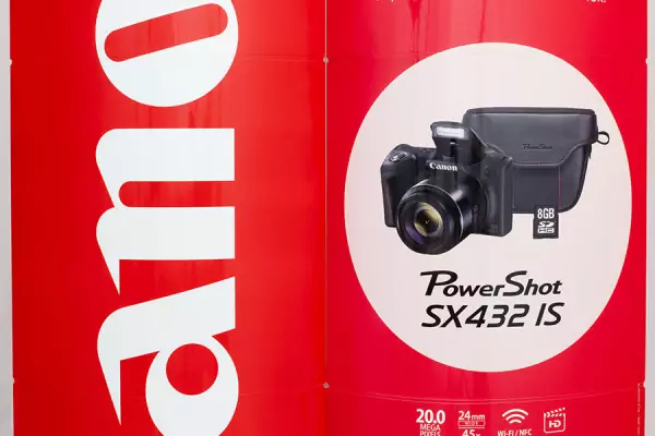 Cache poteau publicitaire cache antenne magasin PLV image 2