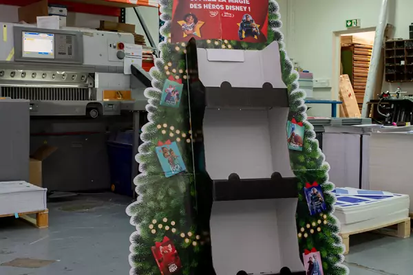 PLV présentoir magasin Noel image 3