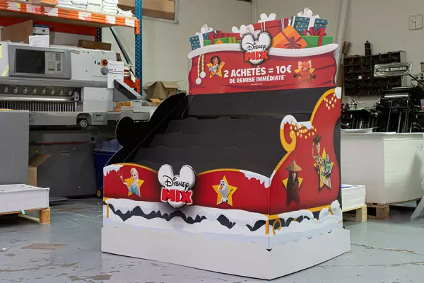 PLV présentoir magasin Noel image 2